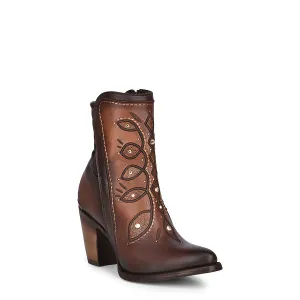 Cuadra Embroidery and Crystals Ankle Boot 3F89RS