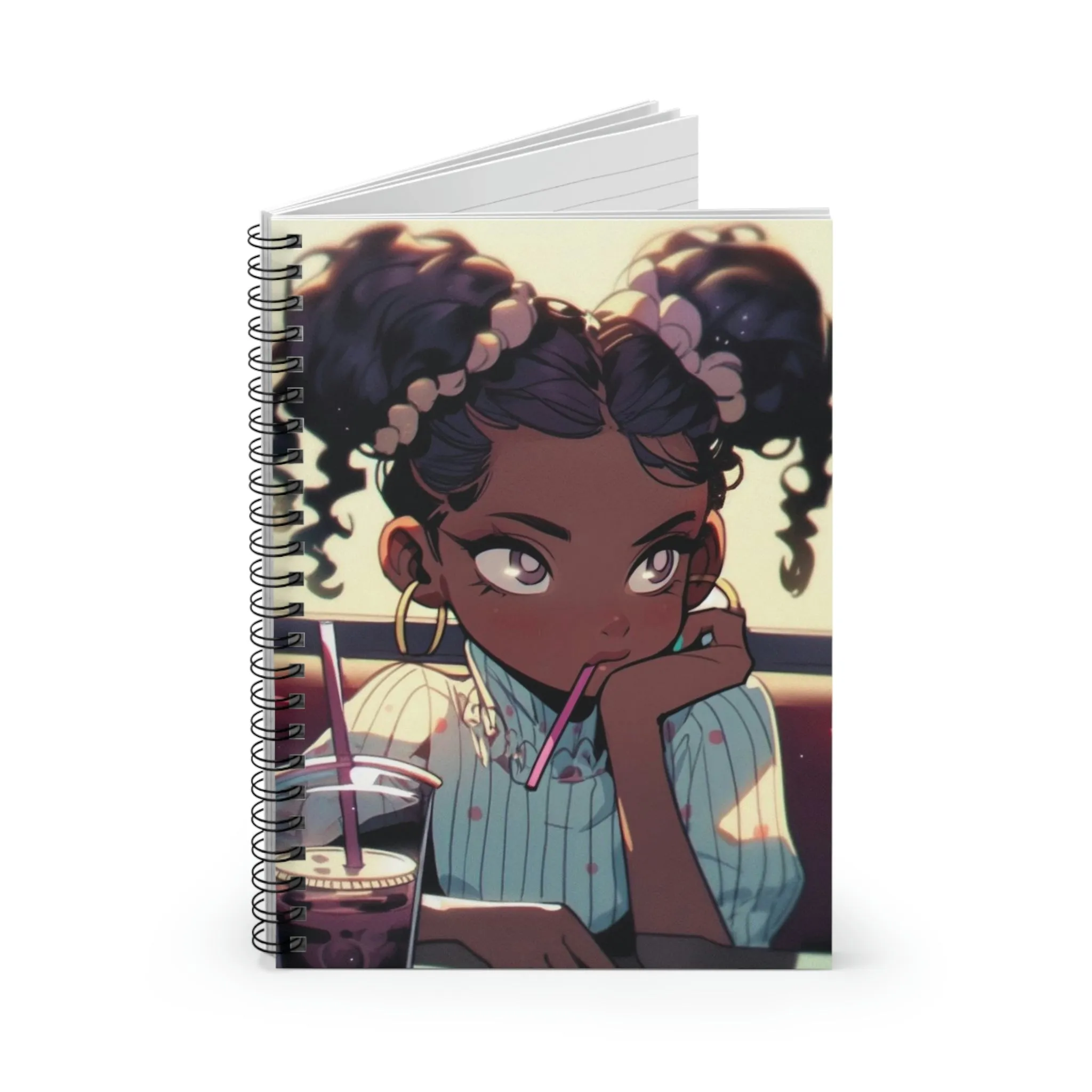 Cute Anime 1 Spiral Notebook - Ruled Line