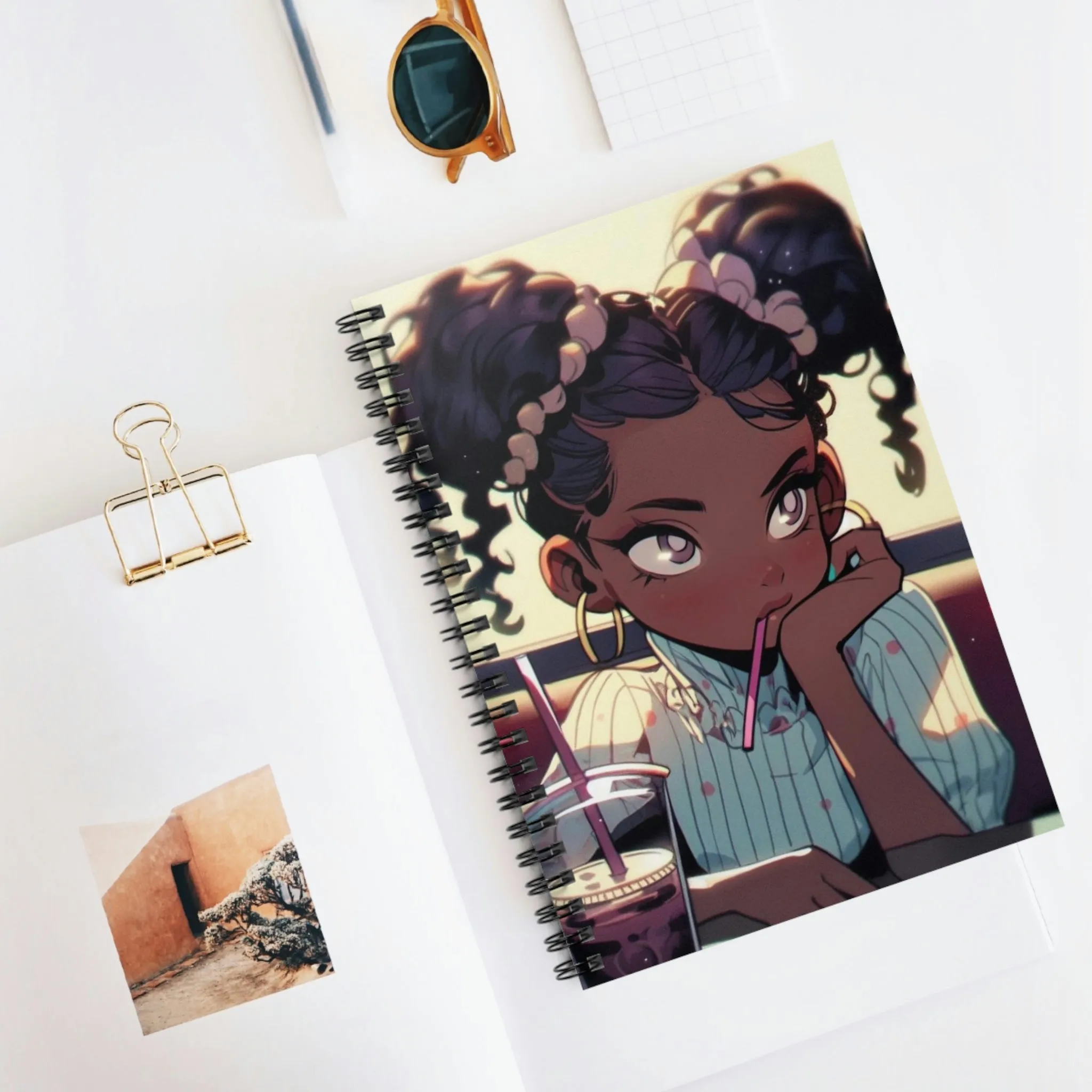 Cute Anime 1 Spiral Notebook - Ruled Line