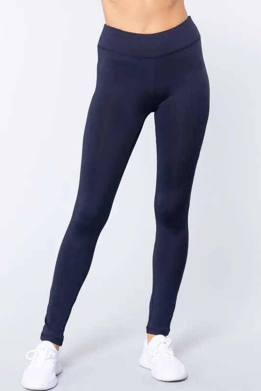 Dark Navy Workout Ankle Length Pants