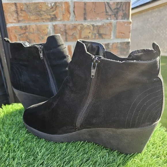 DexFlex Comfort Selma Women's Comfort Wedge Ankle Boots, Women's Size 13W