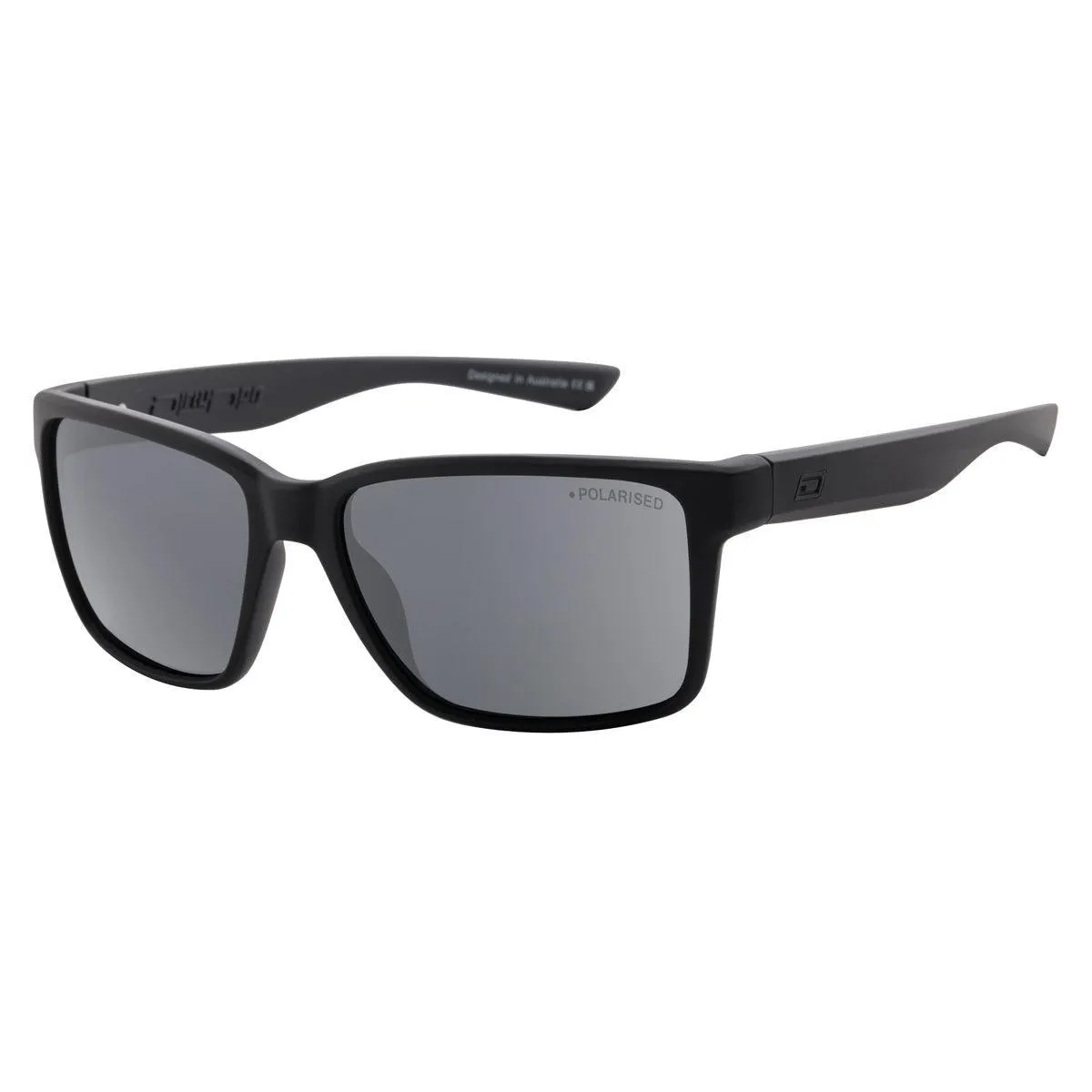 Dirty Dog Yolo Grey Polarised Sunglasses - Satin Black