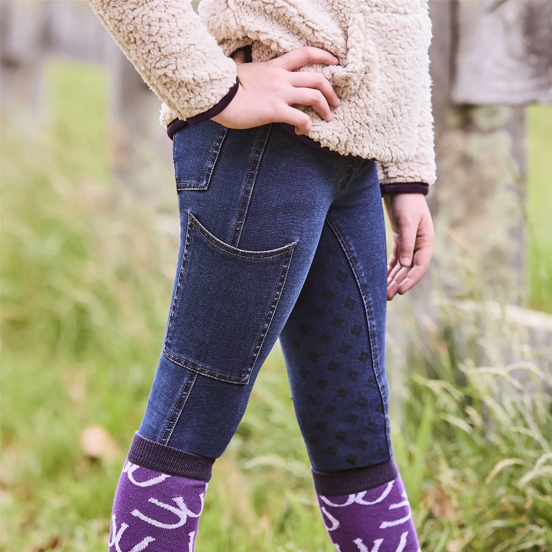 Dublin Kids Shona Denim Full Seat Breeches