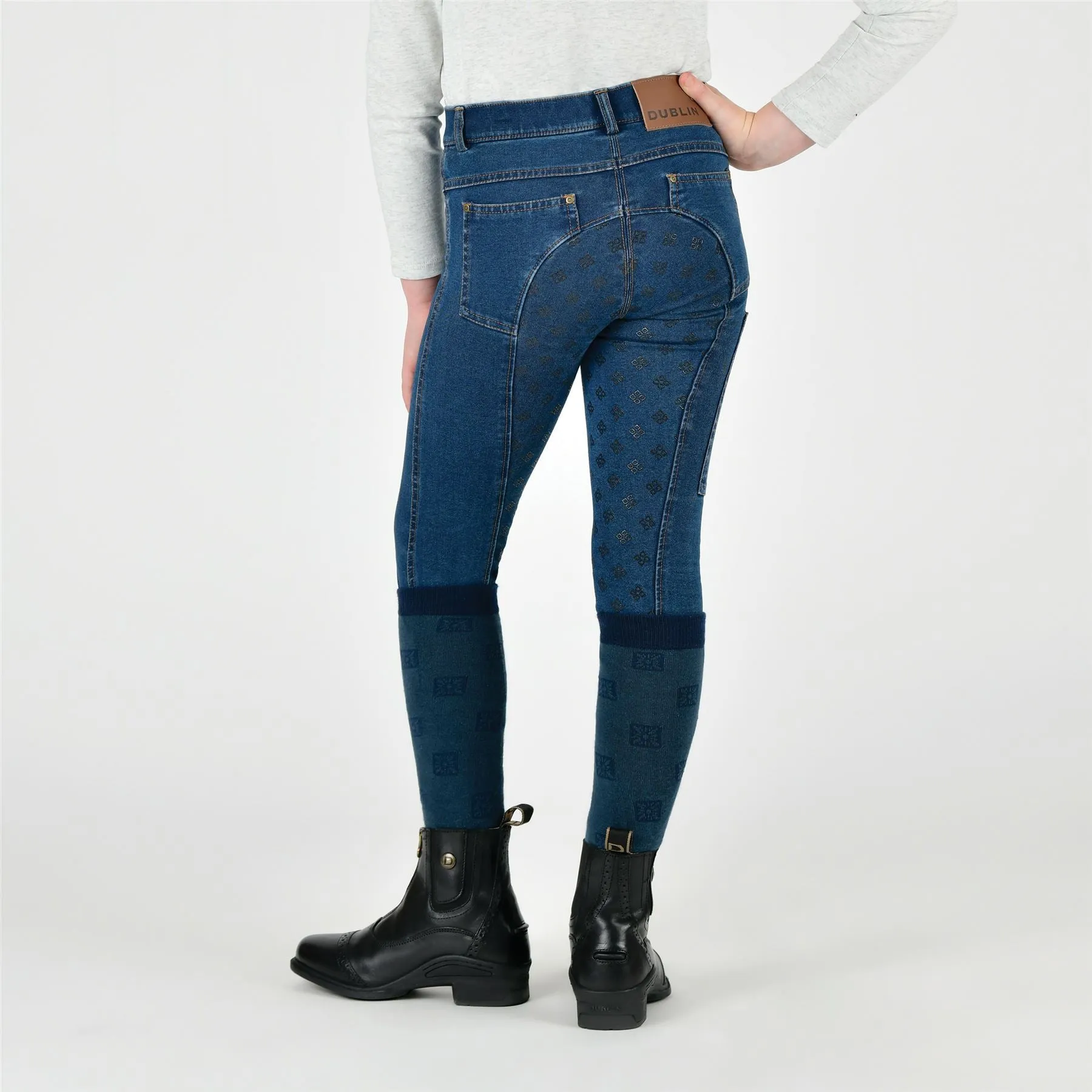 Dublin Kids Shona Denim Full Seat Breeches
