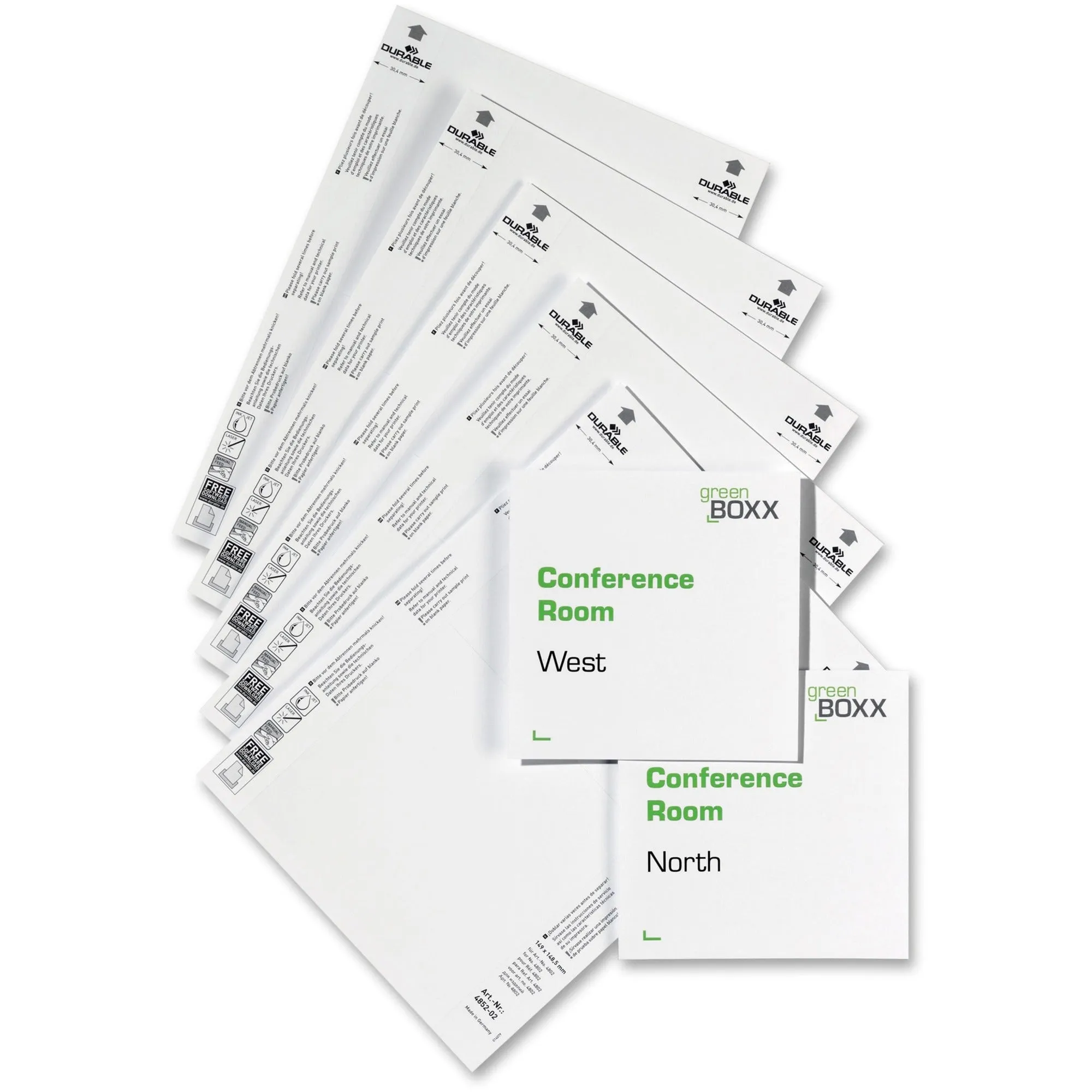 DURABLE® Printable Micro-Perforated Refill Inserts for INFO SIGN