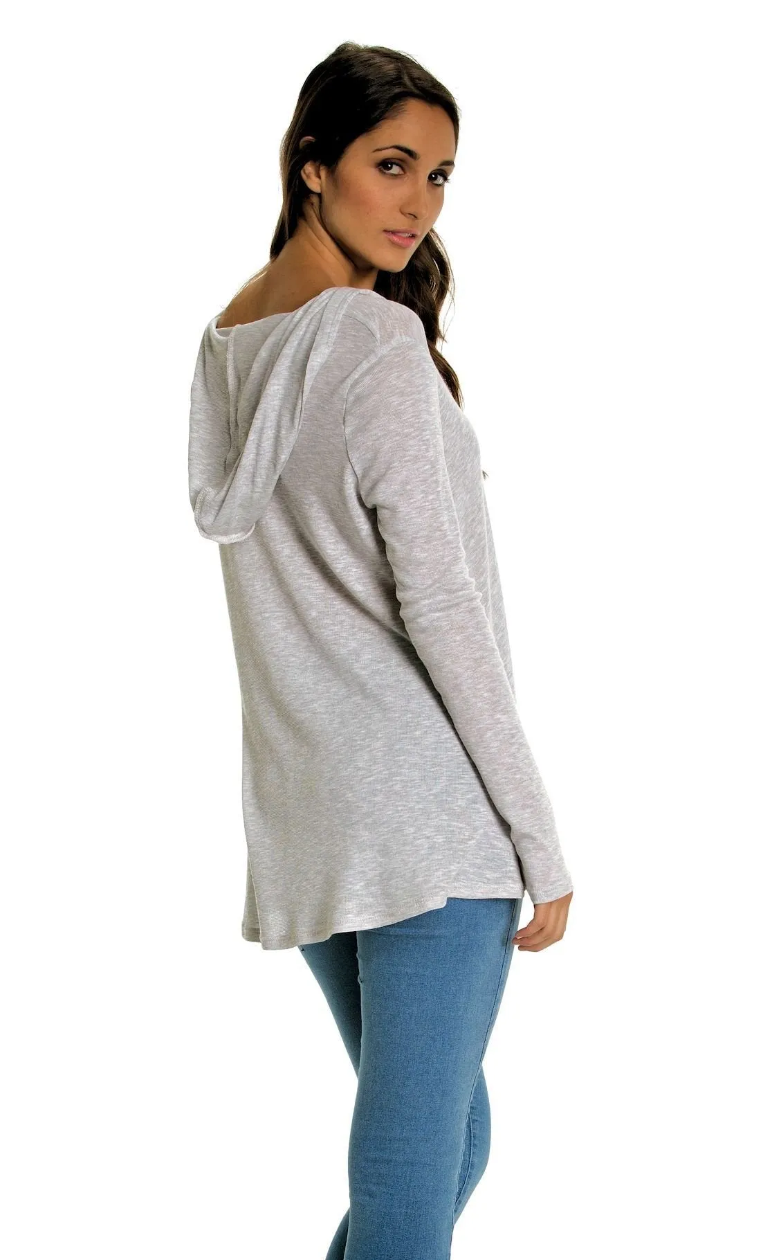 Elan Women's Lightweight Tunic Top Hoodie