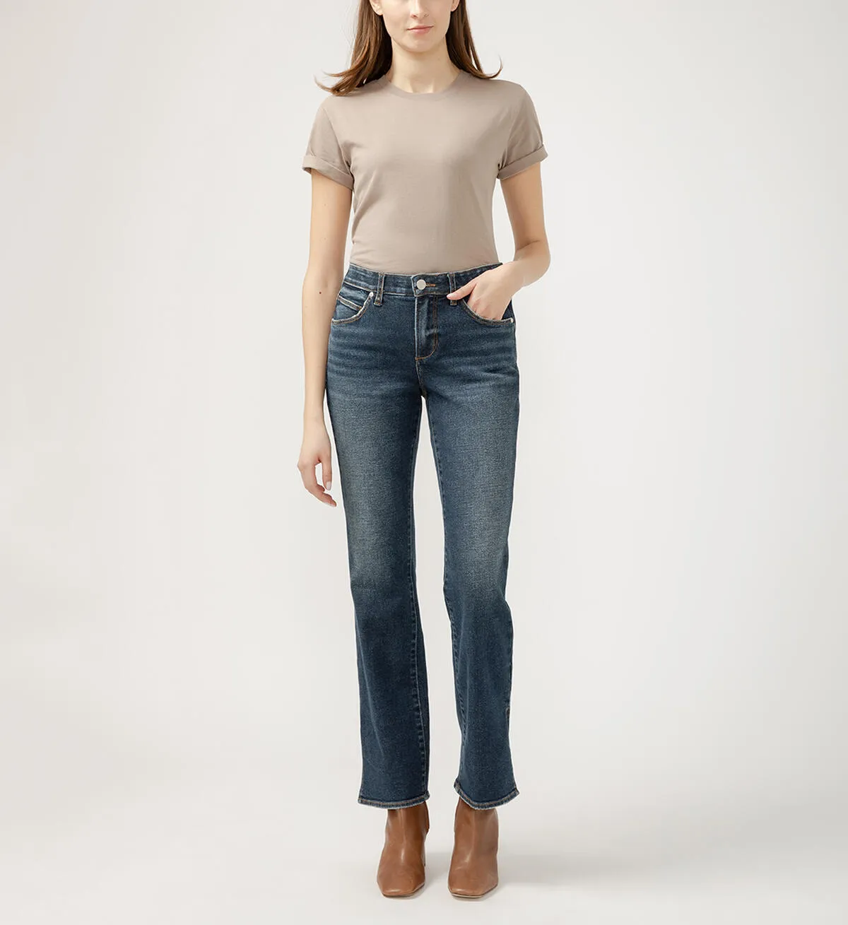 Eloise Mid Rise Bootcut - Rosier Blue