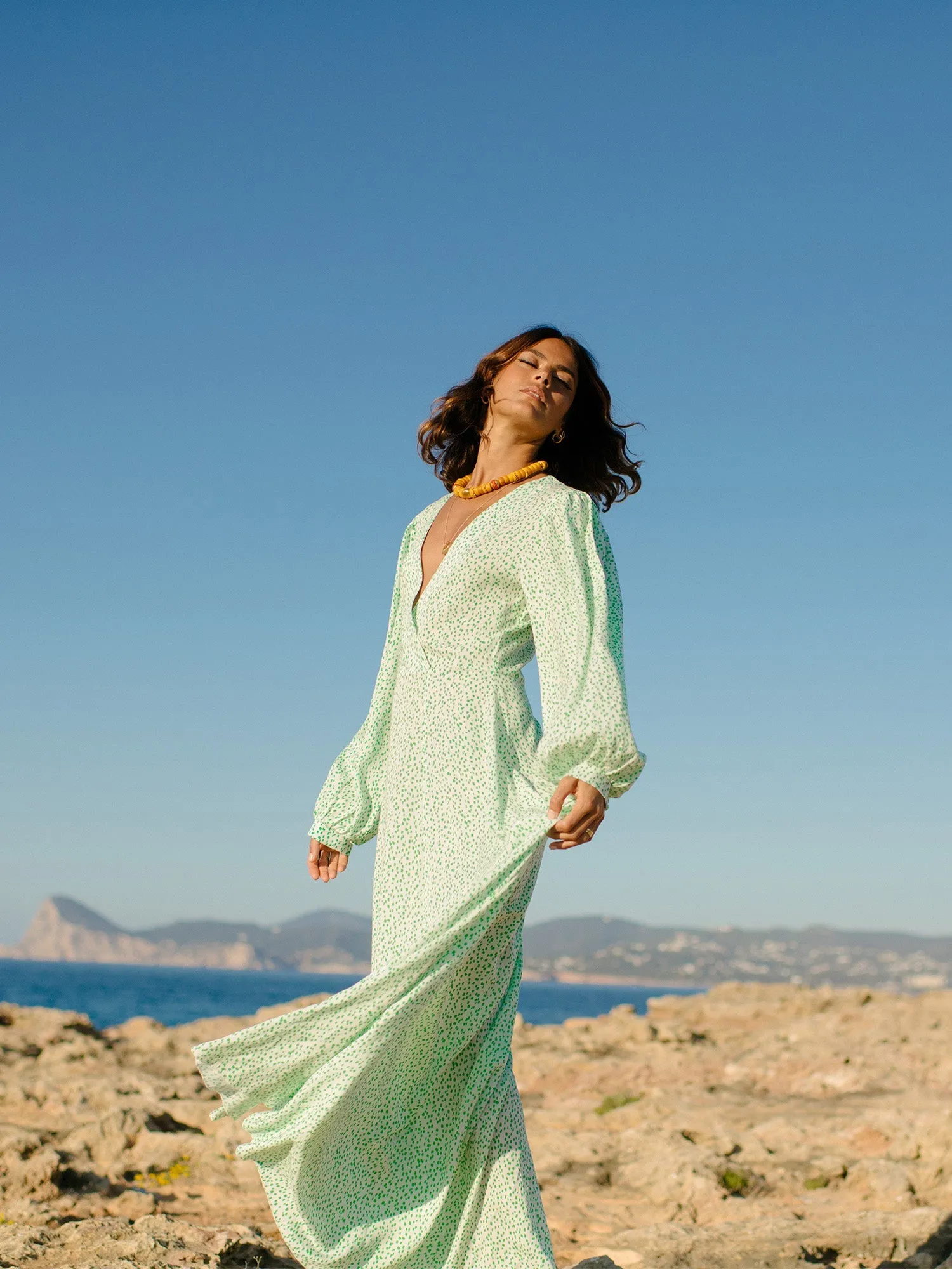 Elsa Graphic Green - Tencel