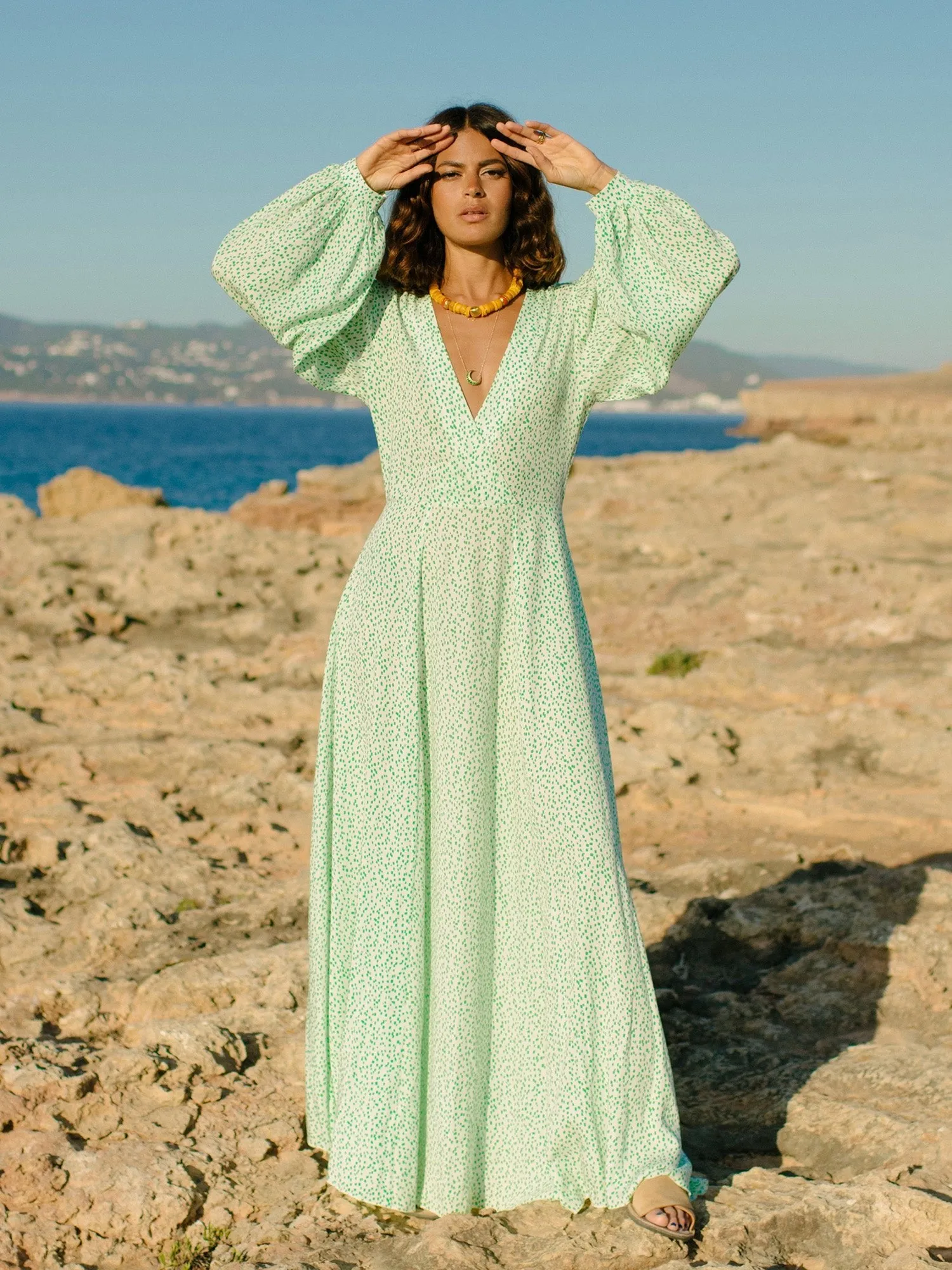 Elsa Graphic Green - Tencel