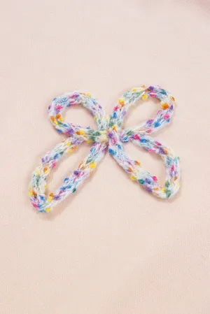 Embroidered Bow Sweatshirt
