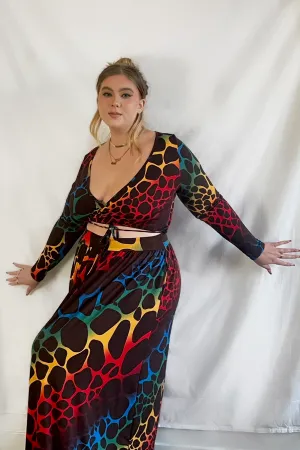 Emma Surplice Wrap Around Long Sleeve Top