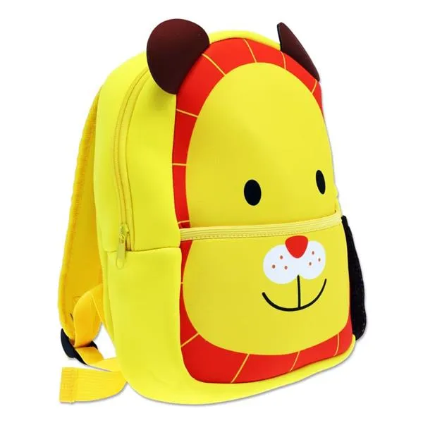 Emotionery Neoprene Cute Animal Junior School Bag - Lion