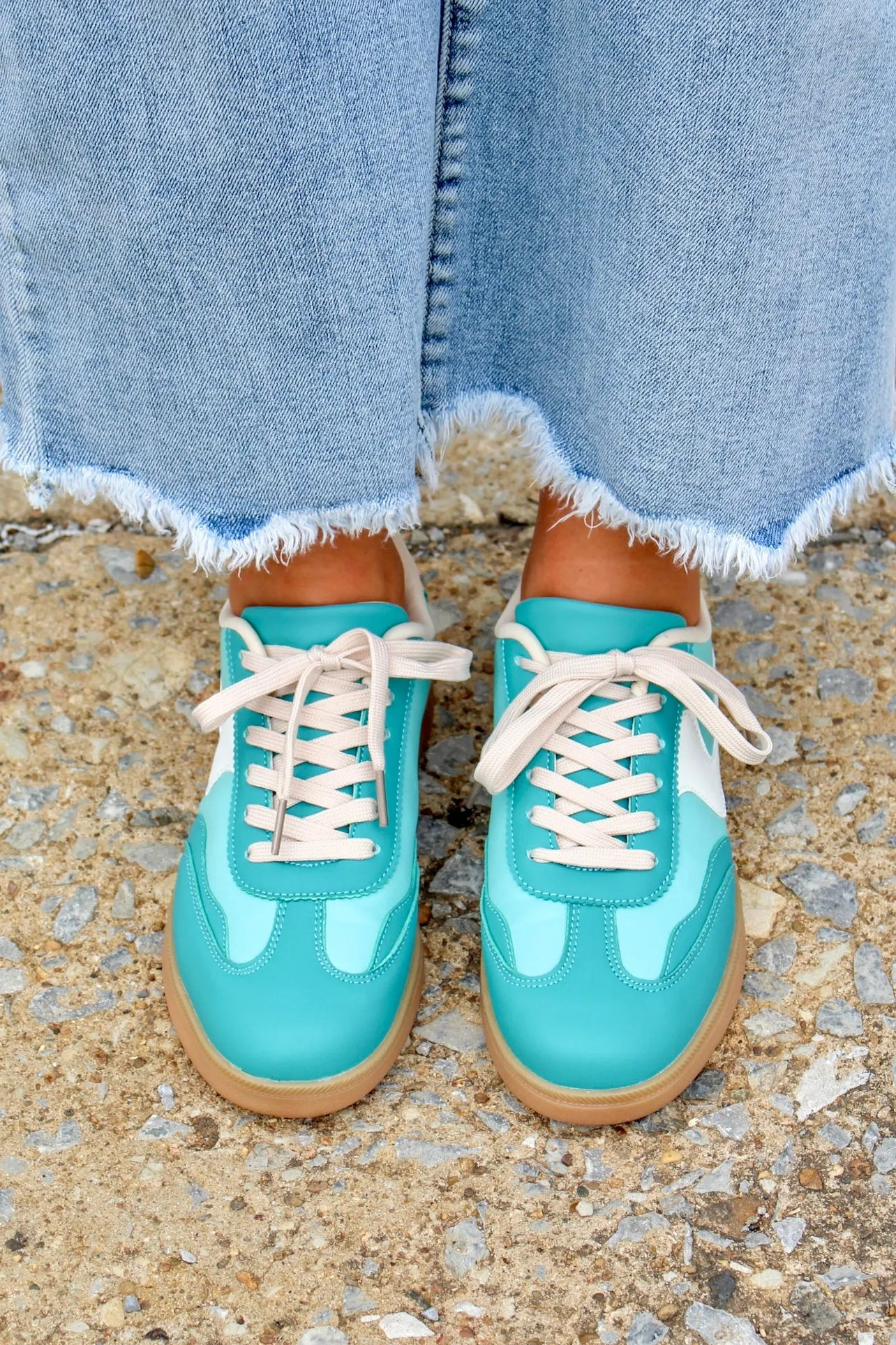 Everyday Kicks Modern Sneaker • Teal/Pink