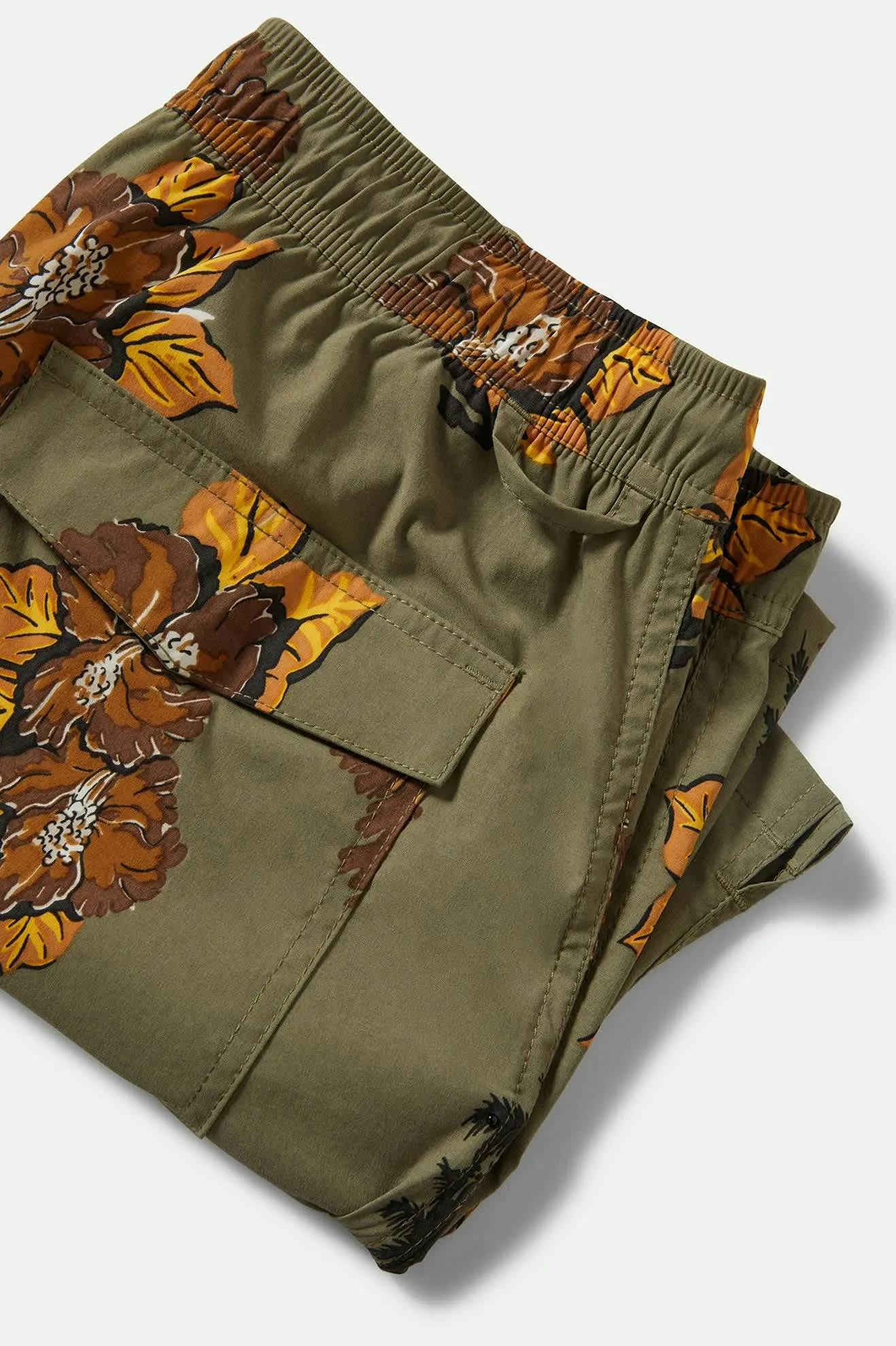 Everyday Stretch Hybrid Short 7" - Olive Surplus Floral