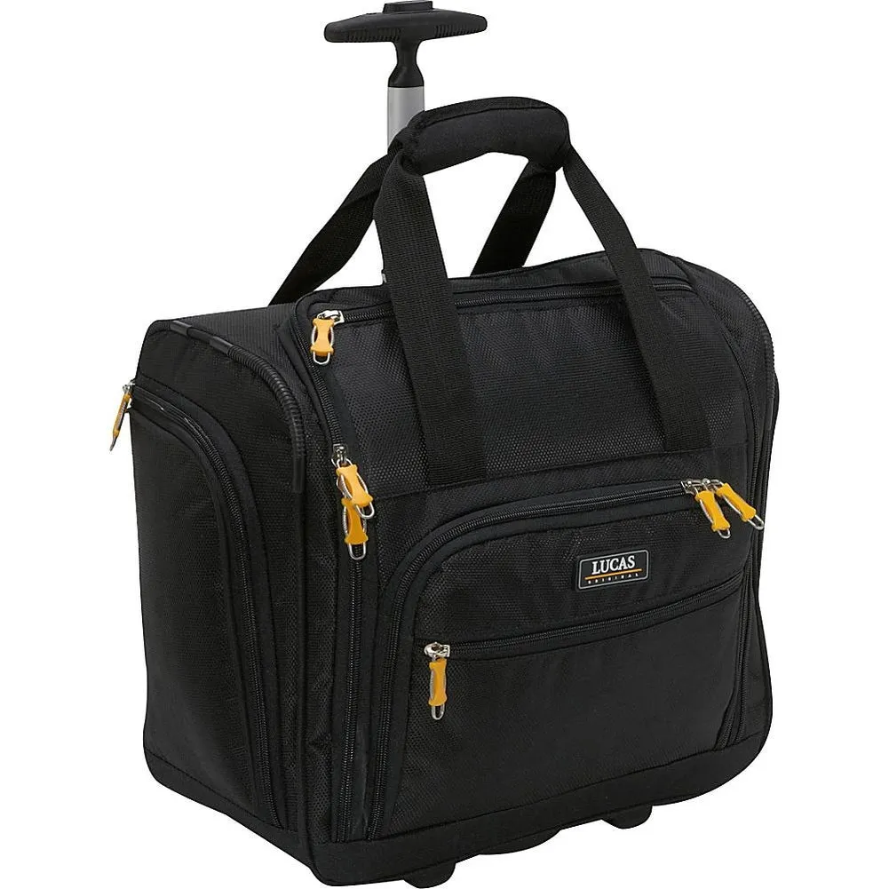famous wheeled under seat cabin bag 16" - exclusive 3 colors soft side carry-on