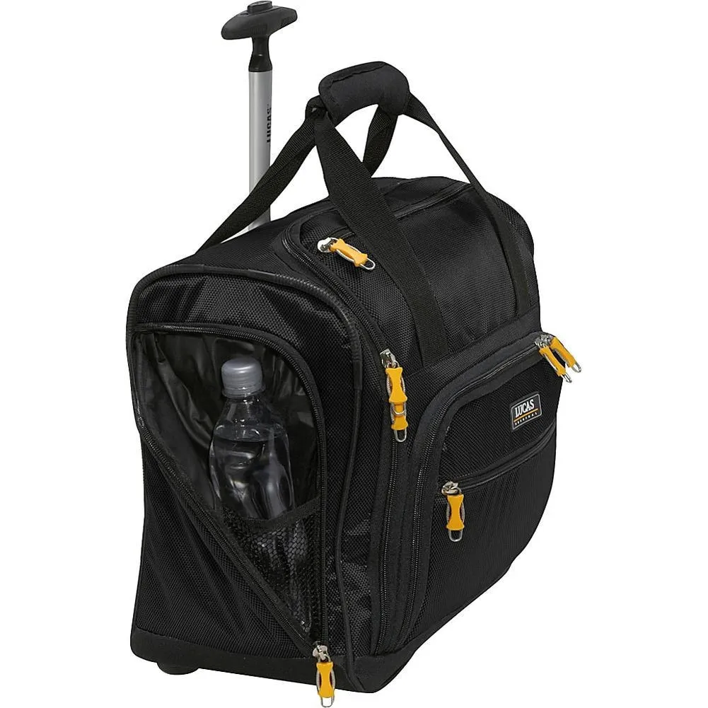 famous wheeled under seat cabin bag 16" - exclusive 3 colors soft side carry-on