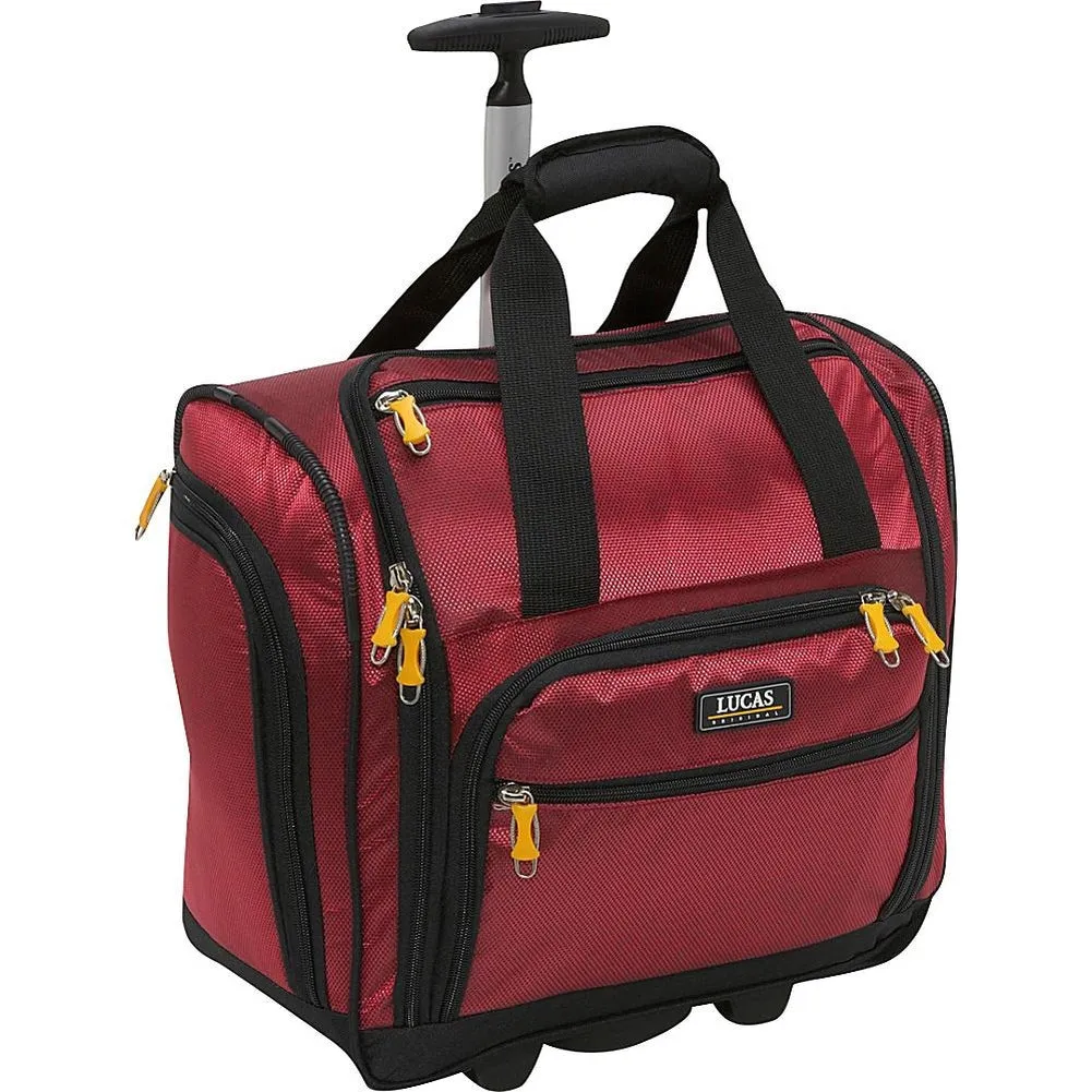 famous wheeled under seat cabin bag 16" - exclusive 3 colors soft side carry-on