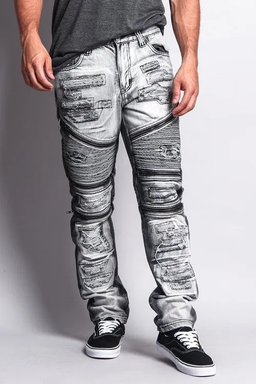 Fashionable Biker Slim Jeans