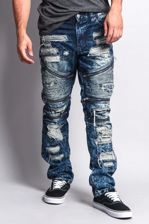 Fashionable Biker Slim Jeans