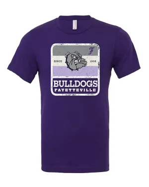Fayetteville Bulldogs White Badge Tee