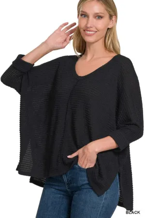 Felicia Hi Low Black Top
