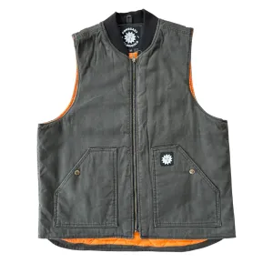 Fore-cast X Slowgold Quilted Canvas Vest Khaki