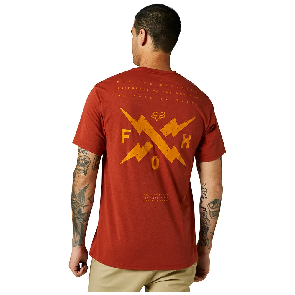 Fox Calibrated Ss Tech Tee - Red Clay
