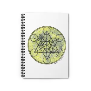 Full Moon Metatron Spiral Notebook - Ruled Line