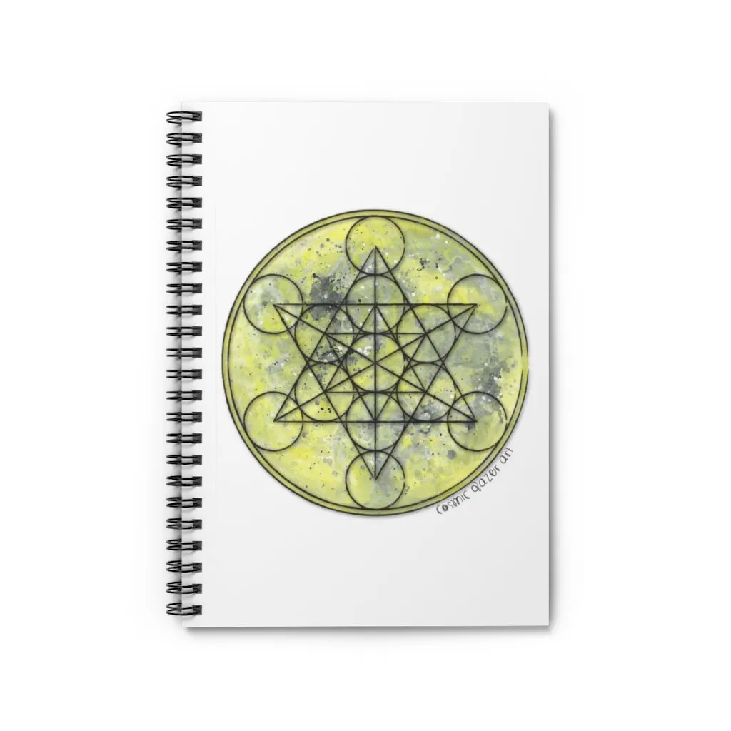 Full Moon Metatron Spiral Notebook - Ruled Line
