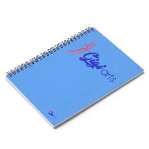 Gigiarts Logo Spiral light blue Notebook - Ruled Line