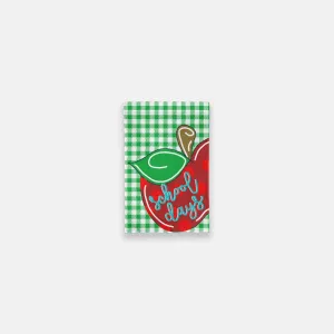 Gingham School Days Apple Garden Flag - 12" x 18"