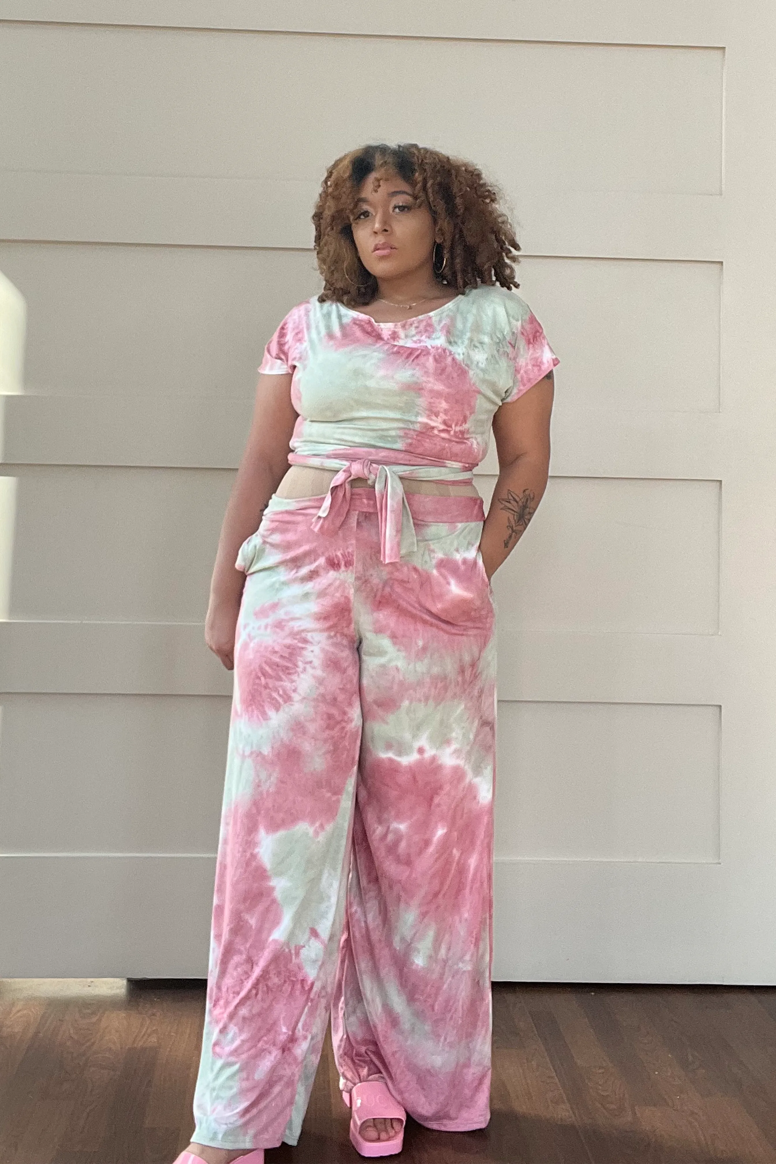 Giselle Wrap Around Short Sleeve Top