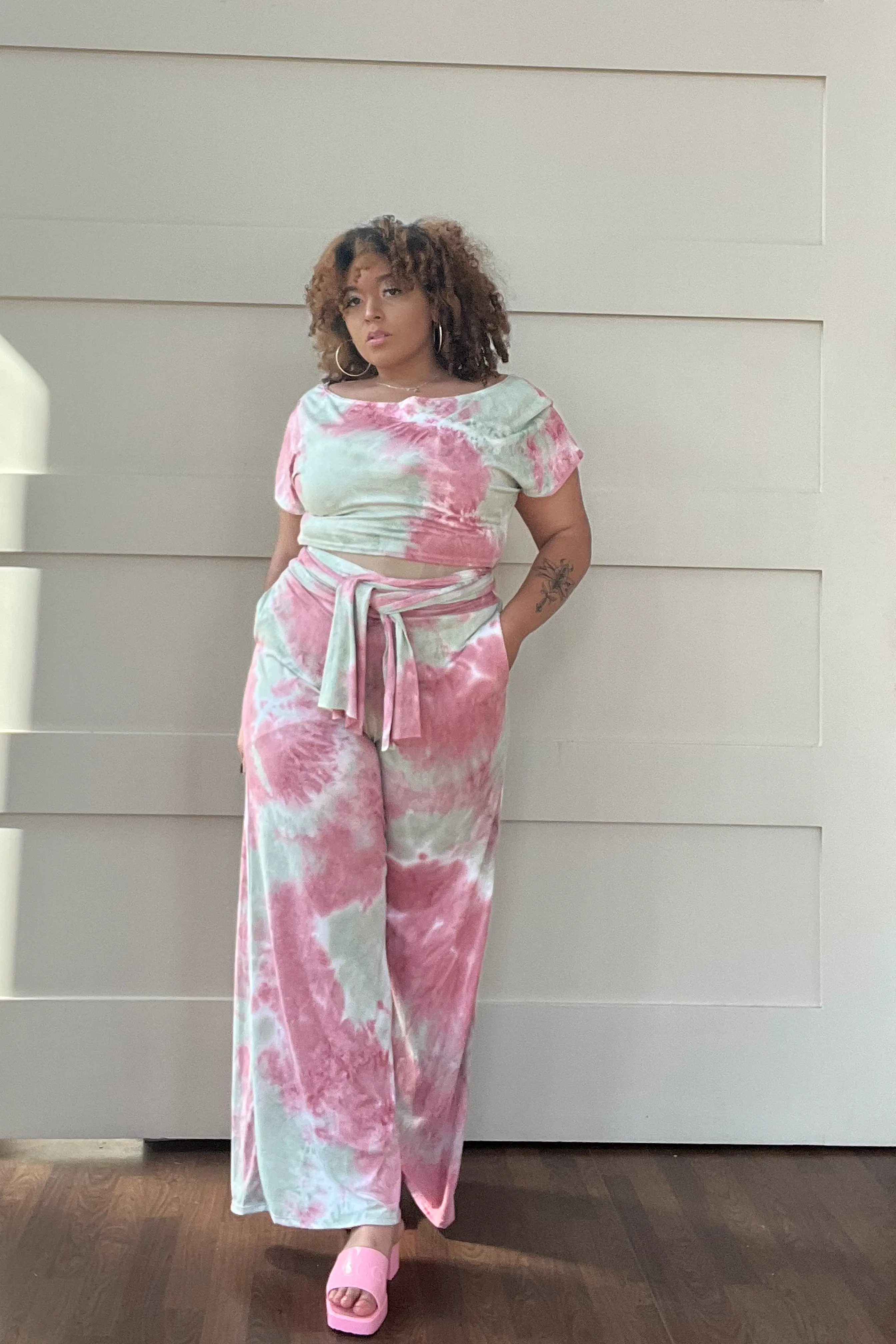 Giselle Wrap Around Short Sleeve Top