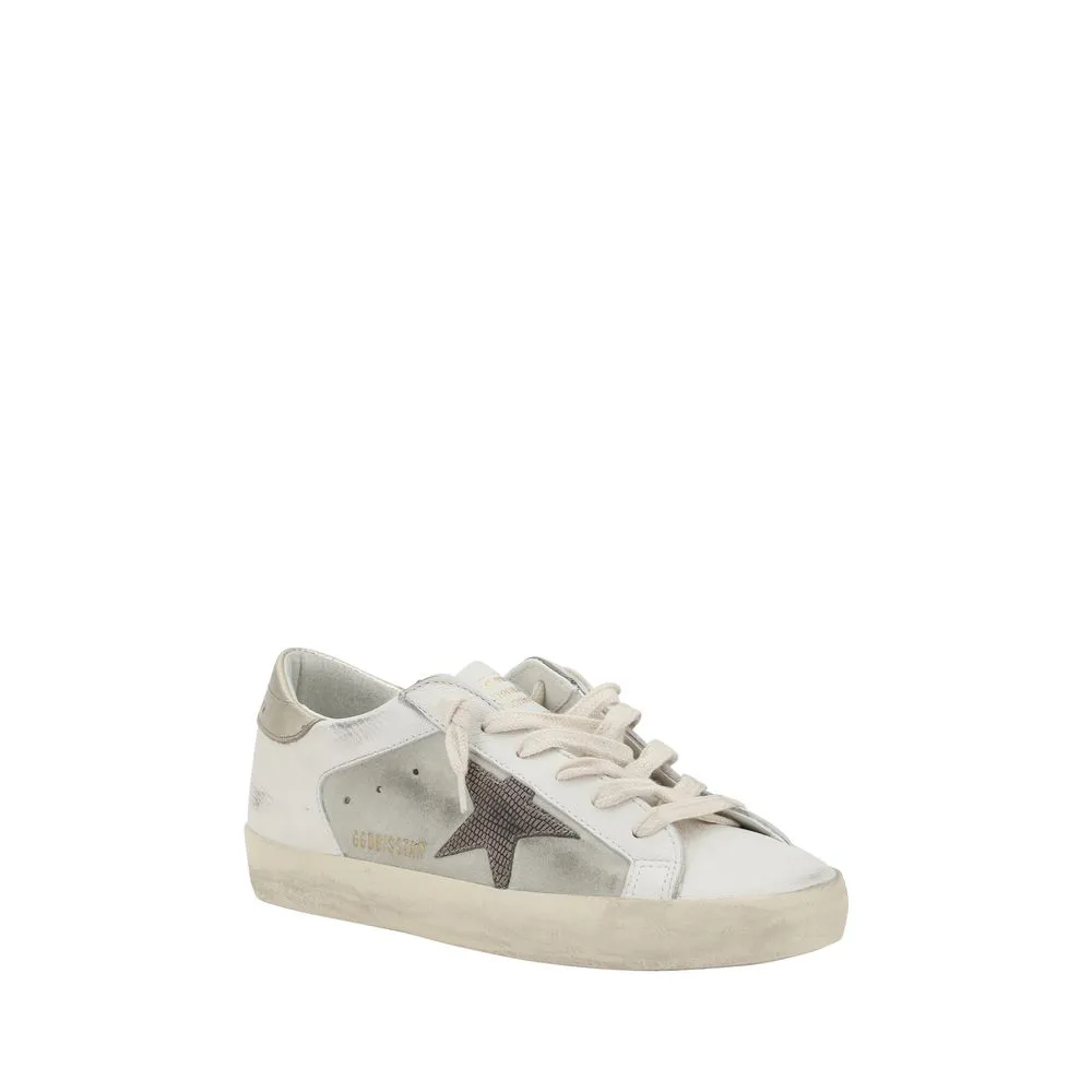Golden Goose Super Star Women Ivory Sneakers Leather Low Top Flat Trainer Shoes