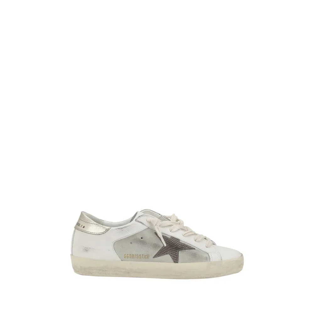 Golden Goose Super Star Women Ivory Sneakers Leather Low Top Flat Trainer Shoes