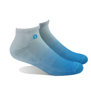 Halo Blue Fade Training Ankle Socks