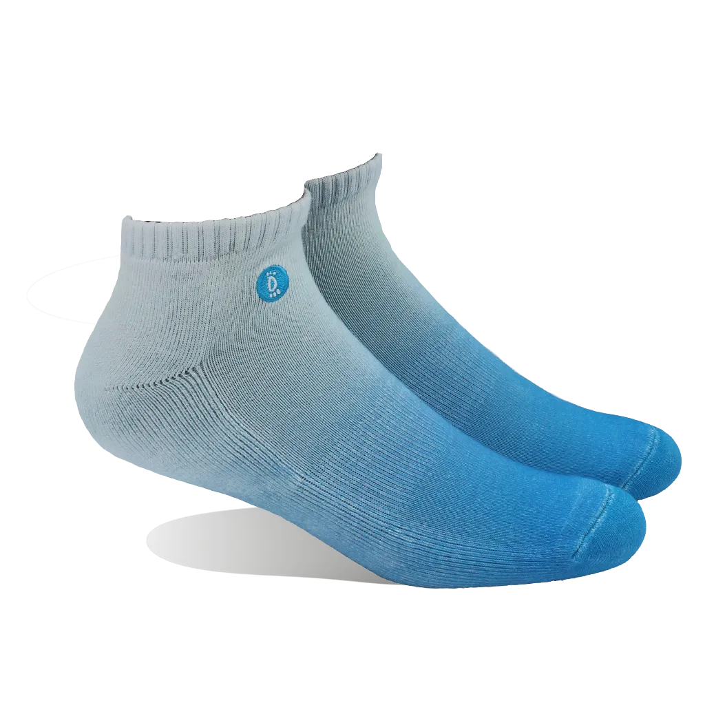 Halo Blue Fade Training Ankle Socks