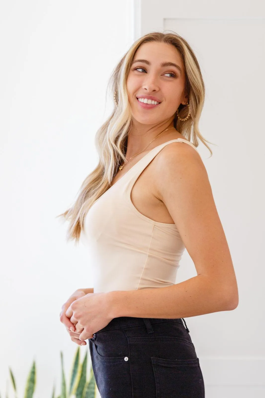 Hazel Blues® | Keep Me Around Bodysuit in Beige