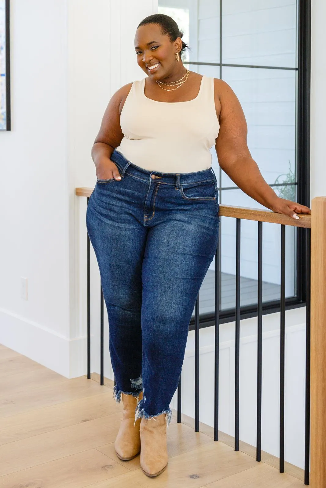 Hazel Blues® | Keep Me Around Bodysuit in Beige