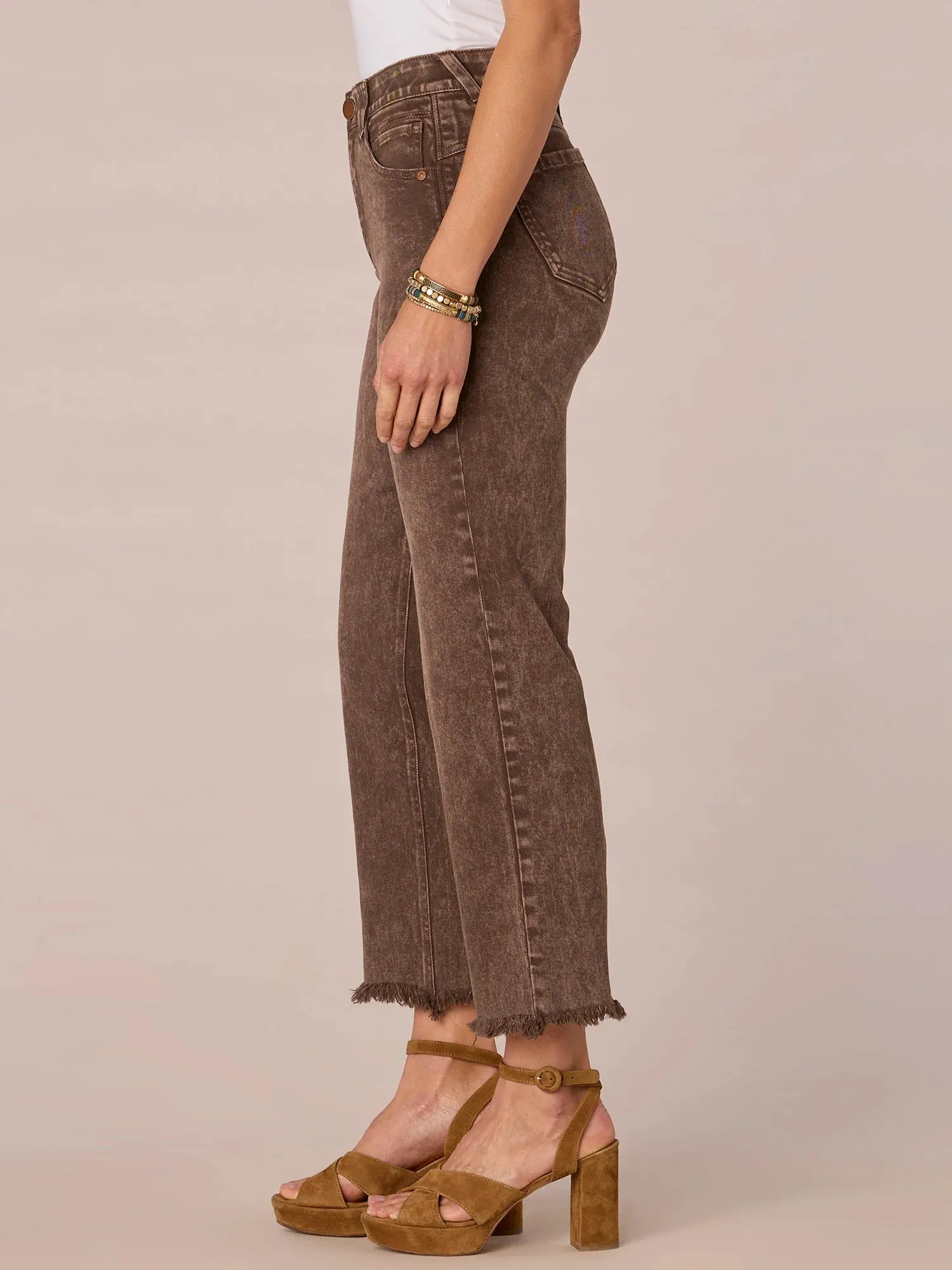 High Rise Boyfriend Jean - Washed Mocha FINAL SALE
