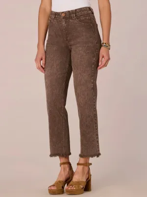 High Rise Boyfriend Jean - Washed Mocha FINAL SALE