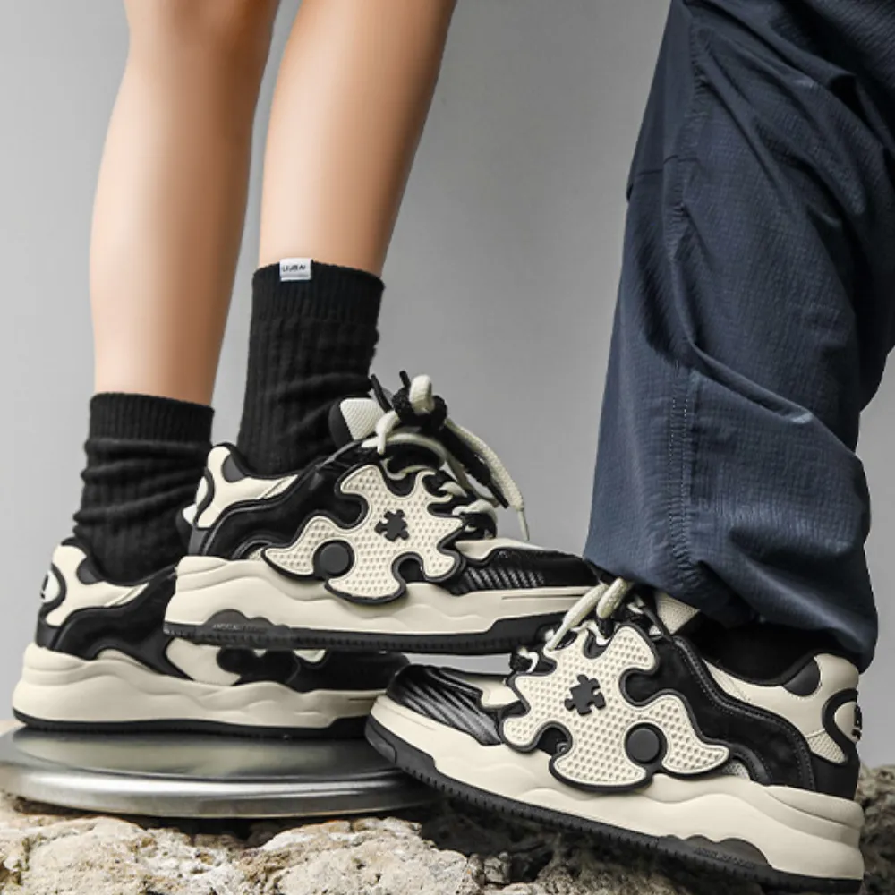 High Street Puzzle Design Sneaker