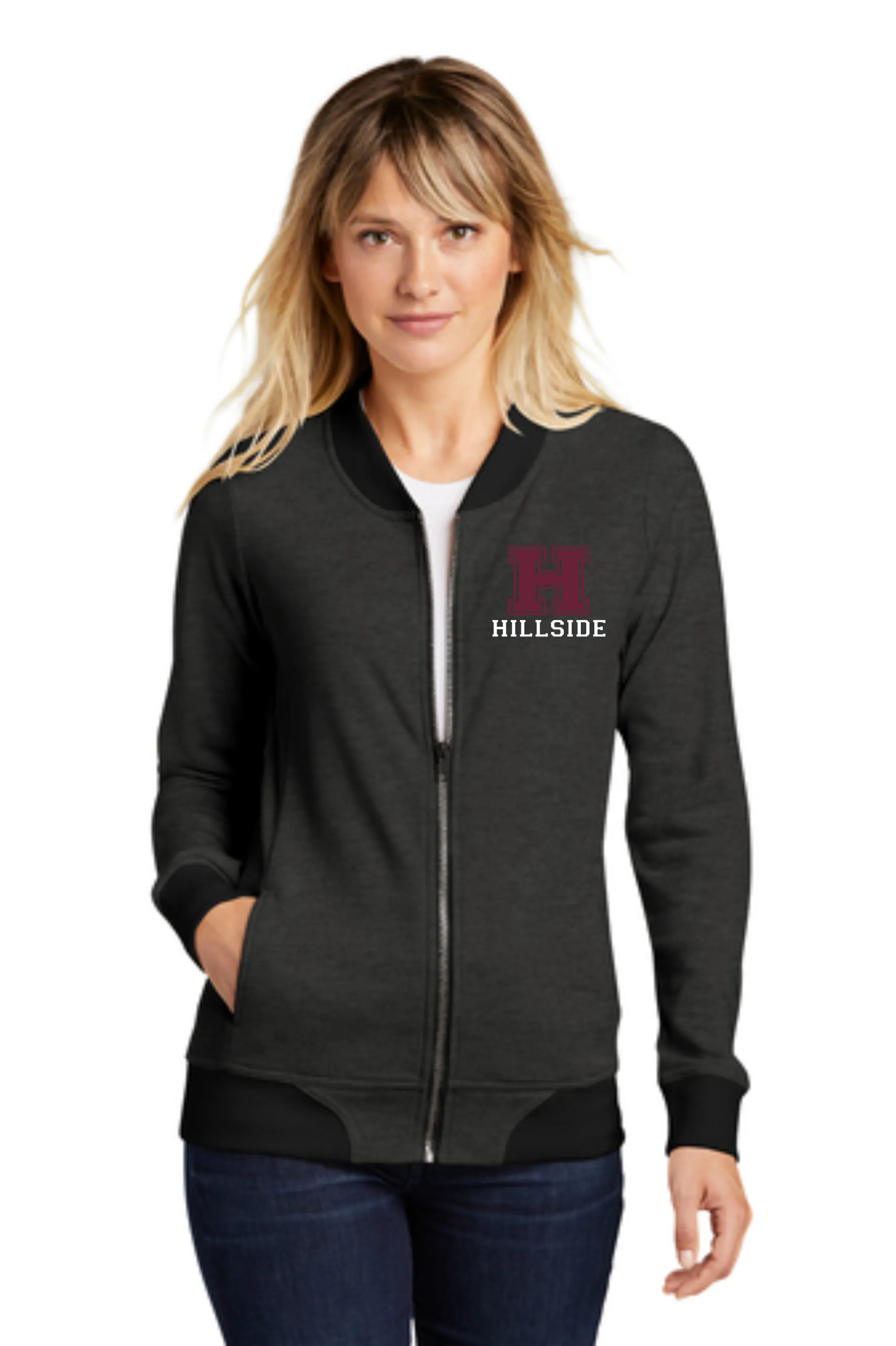 Hillside Men's and Ladies Lightweight French Terry Bomber