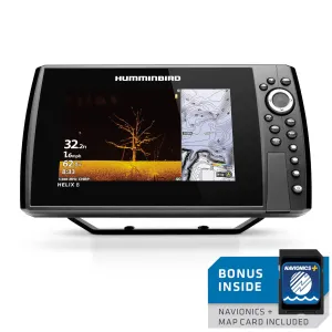 Humminbird Helix 8 Gen 4 G4N MSI  GPS Chartplotter Sonar Sounder Fishfinder with Navionics Card 104612B