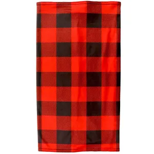 HWN2022 Red & Black Plaid Neck Gaiter