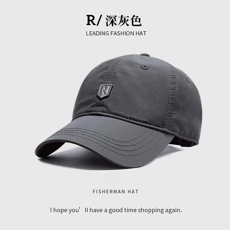 INSTOCK-Quick-drying hat large head baseball cap