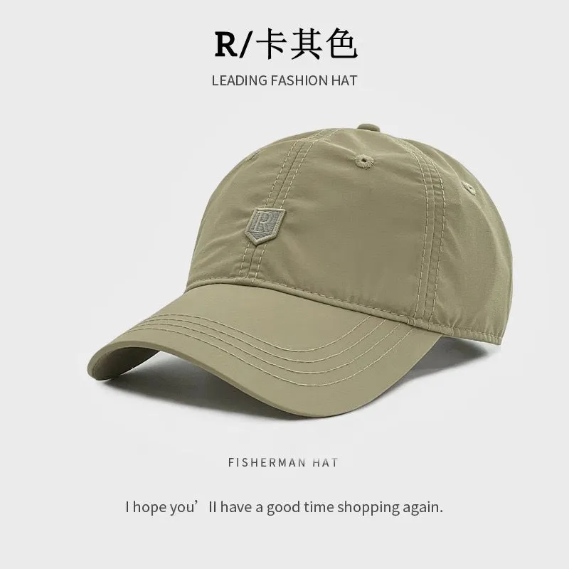 INSTOCK-Quick-drying hat large head baseball cap