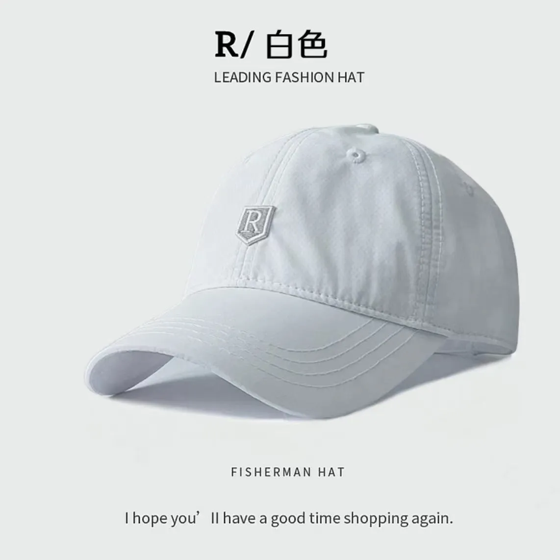 INSTOCK-Quick-drying hat large head baseball cap