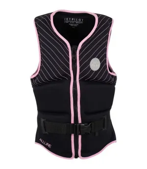 Jetpilot Allure Front Entry Level 50 PWC NEO Neoprene Womens Life Jacket PFD Vest - Black