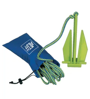 Jetpilot Lightweight PWC Jet Ski Fluke Anchor Blue Lime